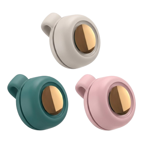 Mini-Whirlwind ventilateur de poche rose, fond transparent