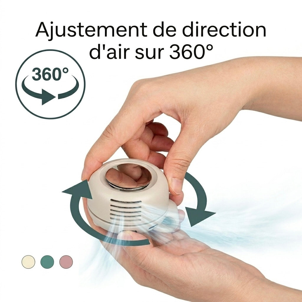 Mini-Whirlwind ventilateur portable tenu en main